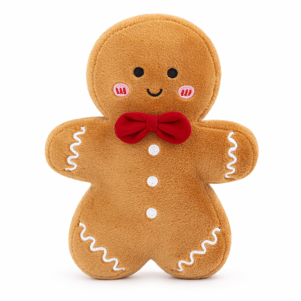 Gingerbread Man Plush Toy: Festive, Whimsical, Soft Default