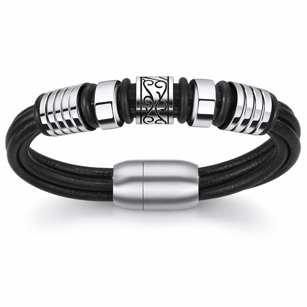 Braided Charm Bracelet Made from Vegan Leather 16