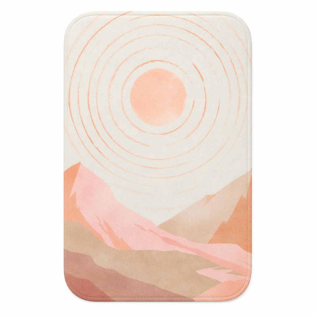 Desert Sun Bath Mat - Pink Home Accents Default