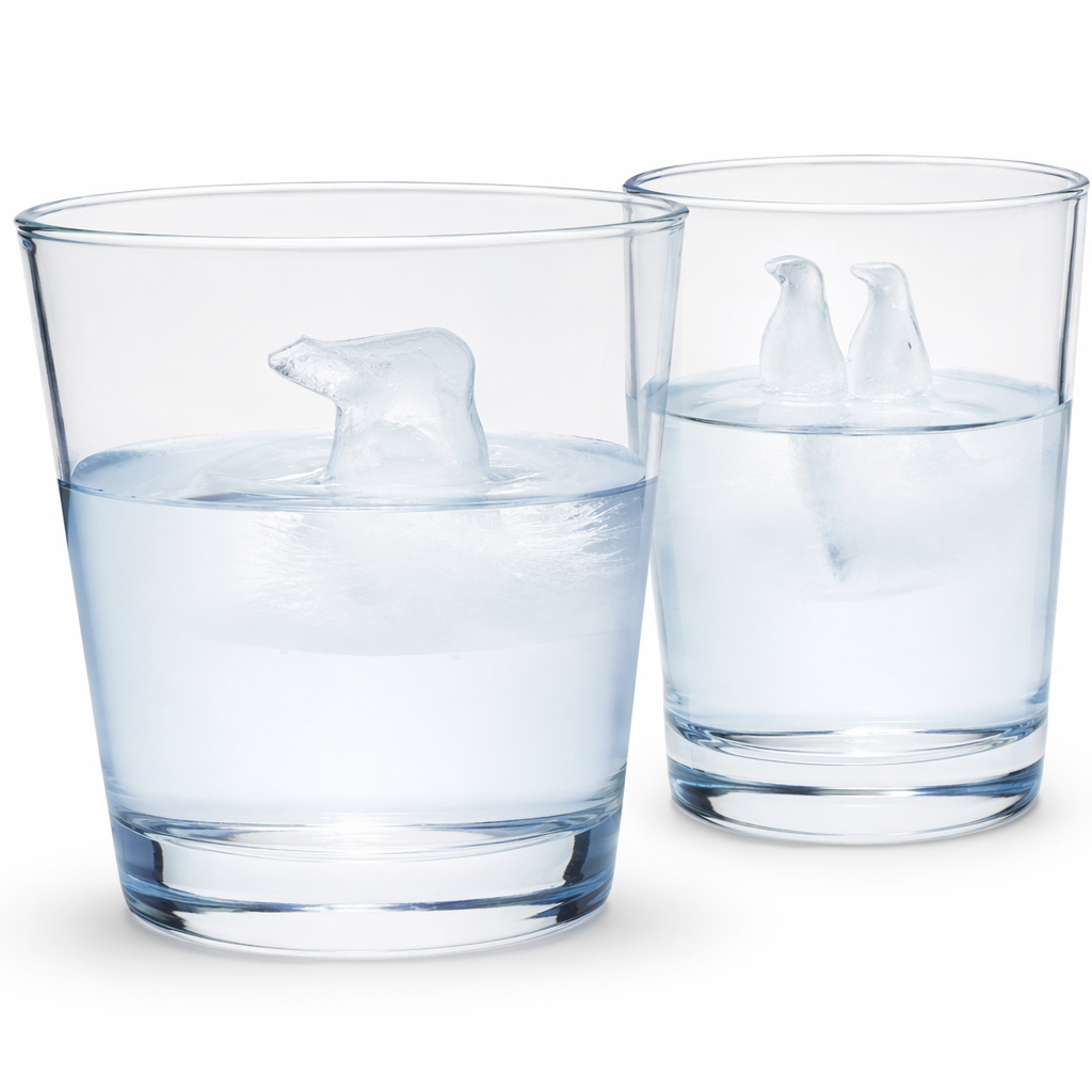 Polar Bear and Penguin Silicone Ice Cube Mold Default