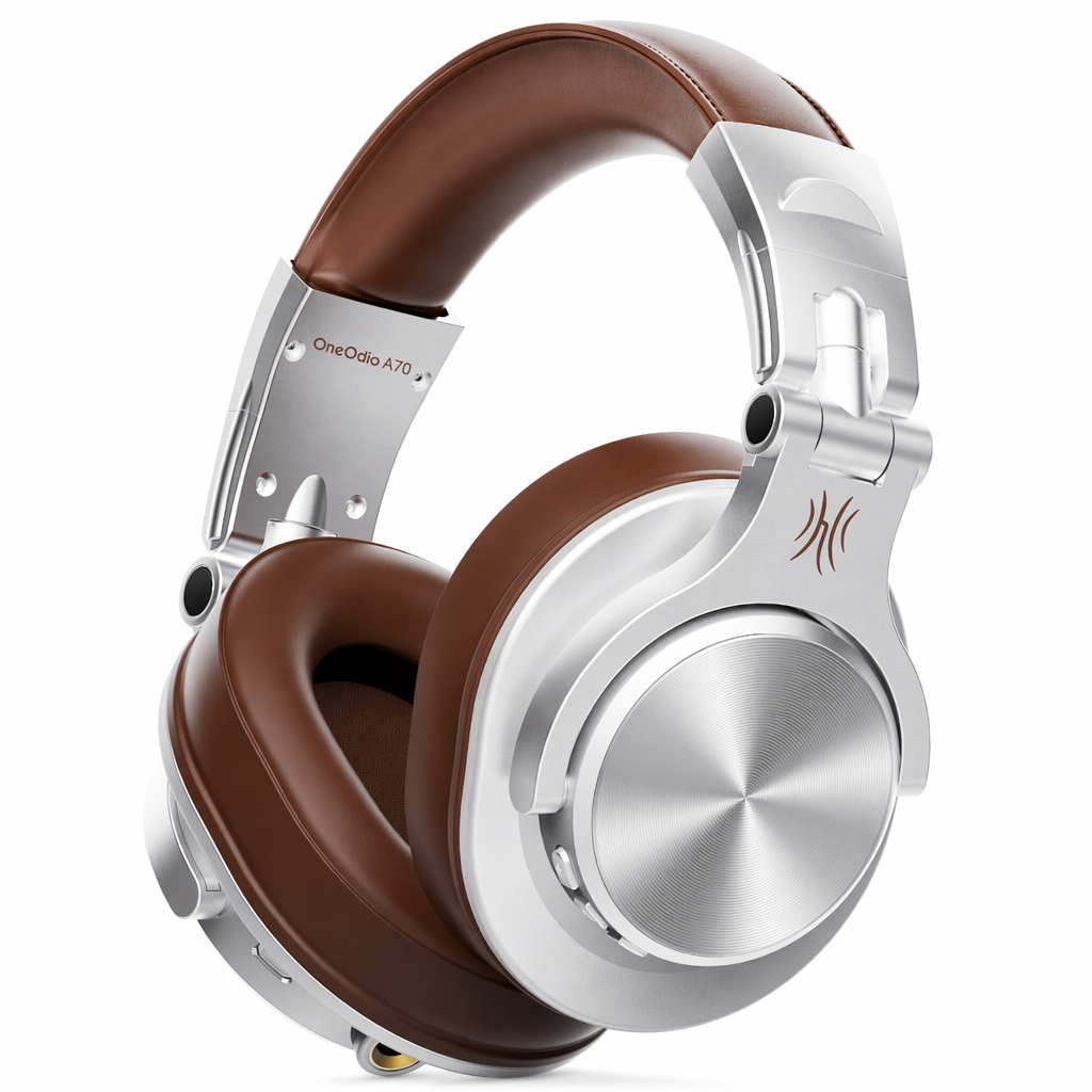 Wireless Fusion Headphones with Bluetooth Connectivity Silver