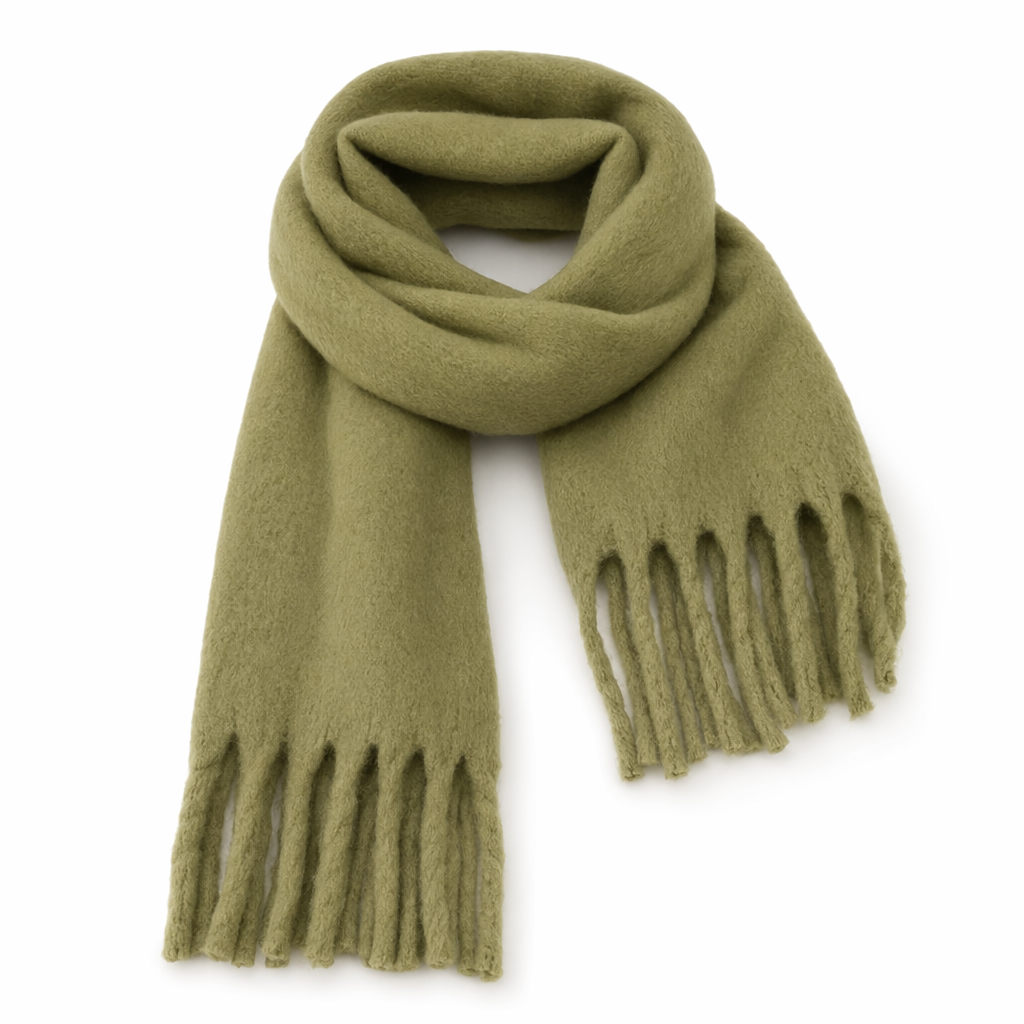 Thick and Cozy Wrap Scarf Sage