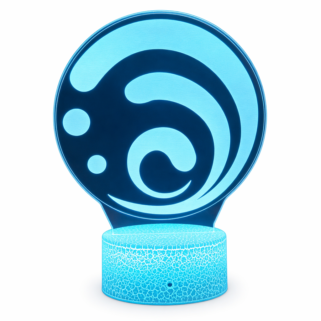Genshin Impact LED Night Light Hydro