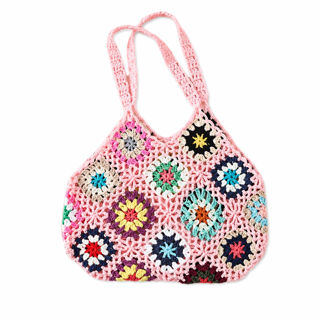 Floral Vintage Tote Bag - Outdoor Bliss Pink