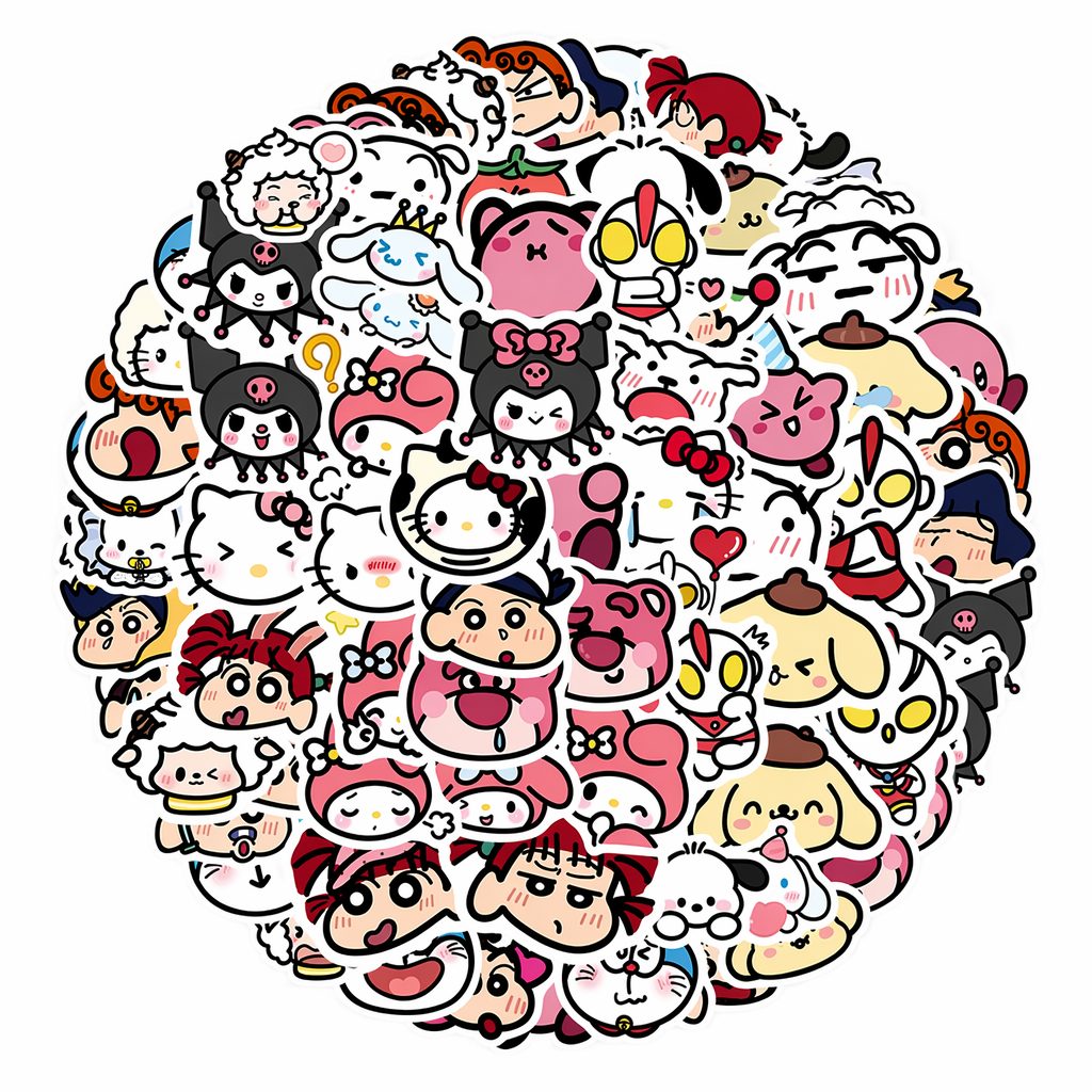 Cute Cartoon Decals: Express Your Personality Default