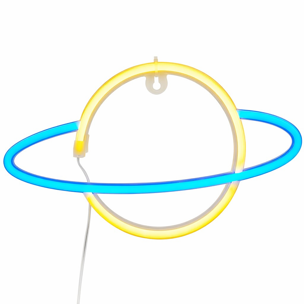Planet Neon Sign: Celestial Wall Decor B