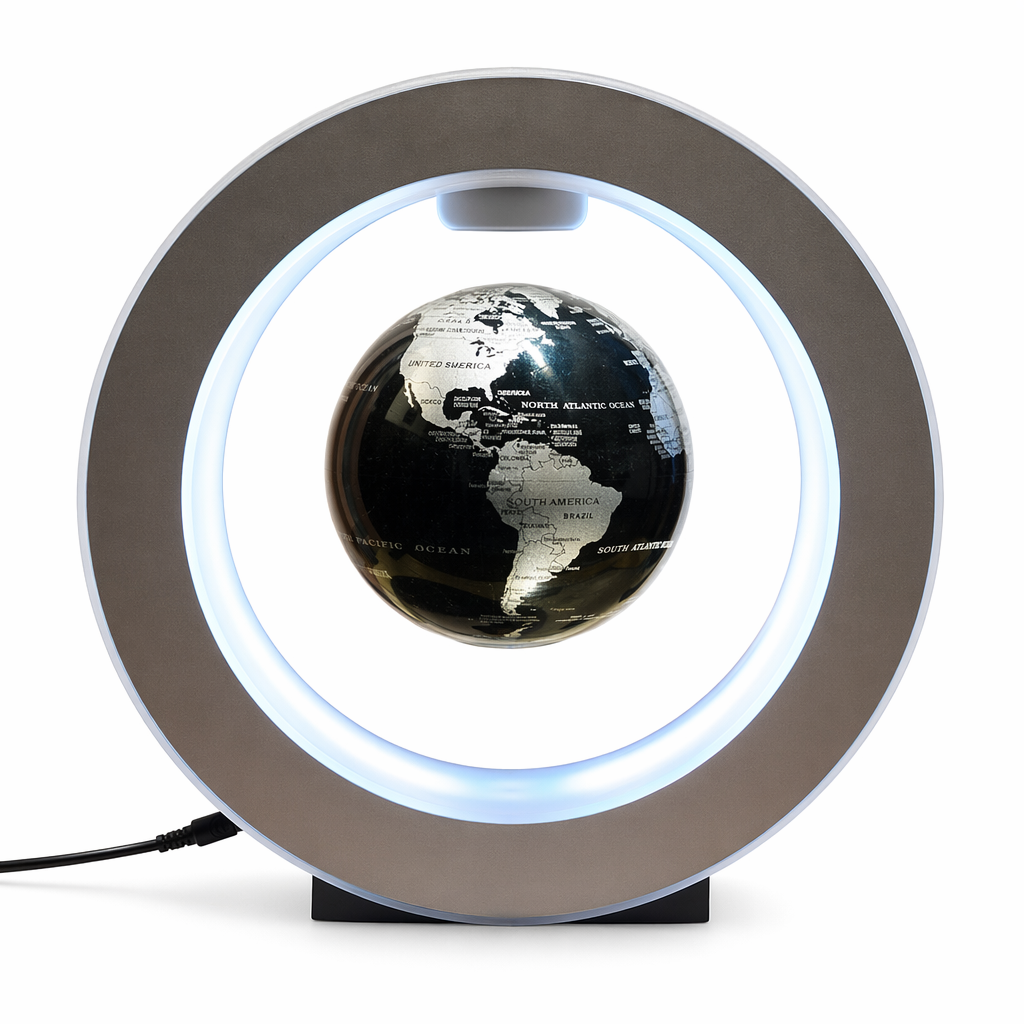 LED Light Magnetic Levitating Globe gold