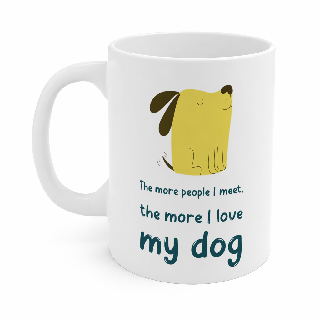 The More Individuals Gather, The More I Adore My Canine Mug Default