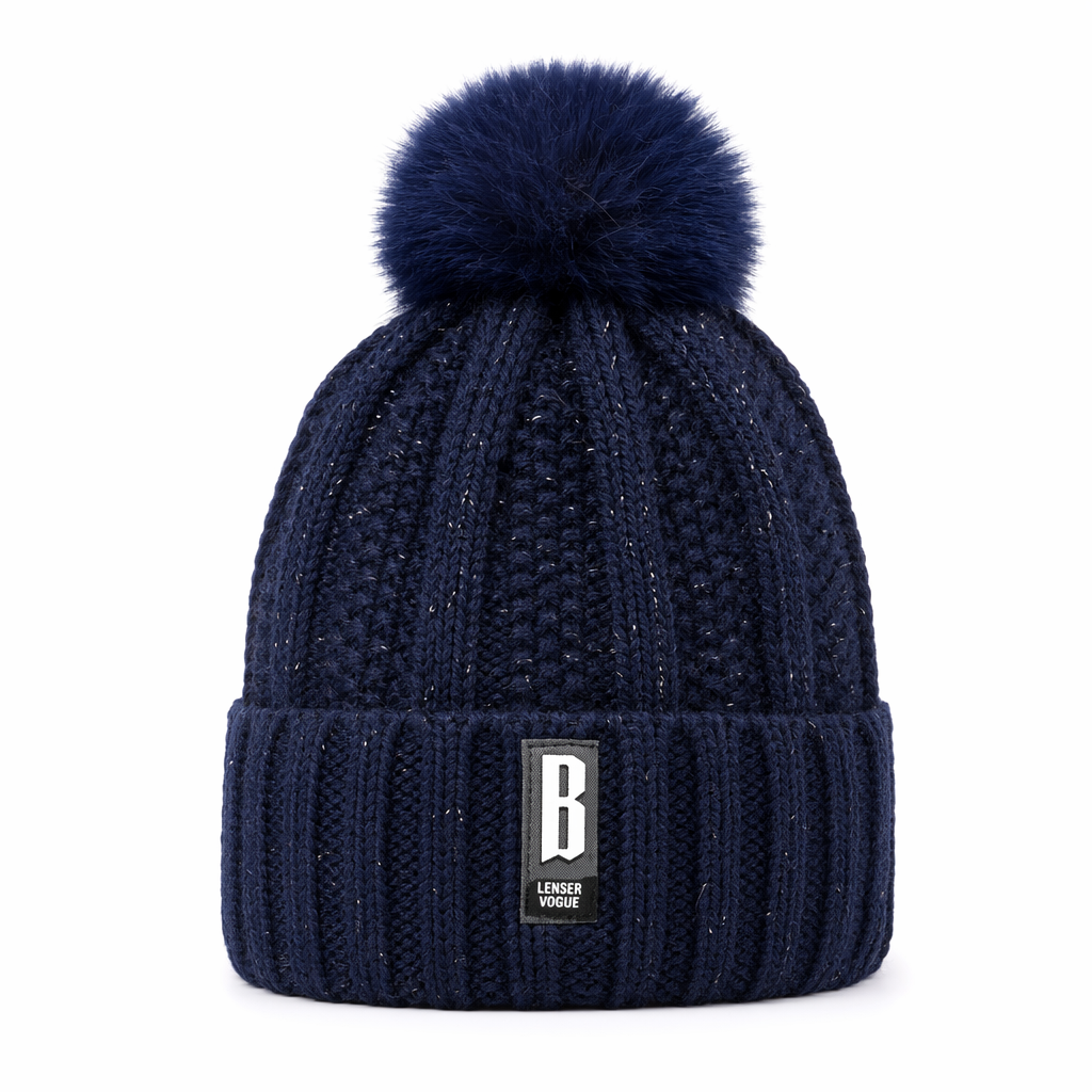 Women's Knitted Winter Beanie Black