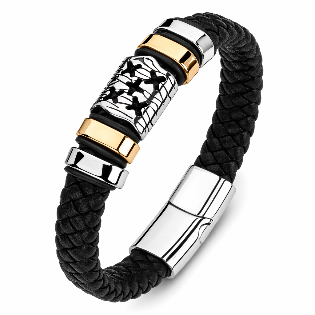 Braided Charm Bracelet Made from Vegan Leather 31