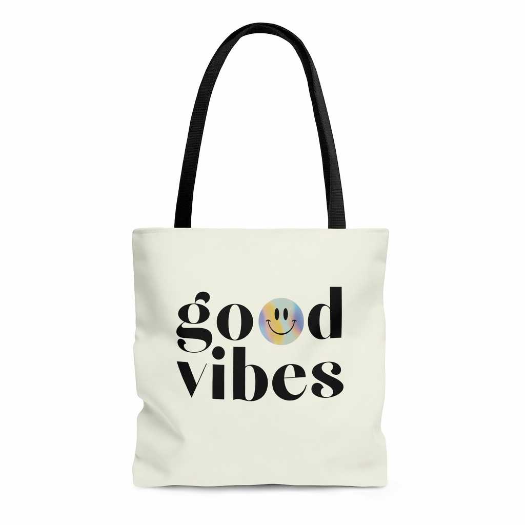 Medium Beach Shopper Tote Bag Spreading Positivity Default