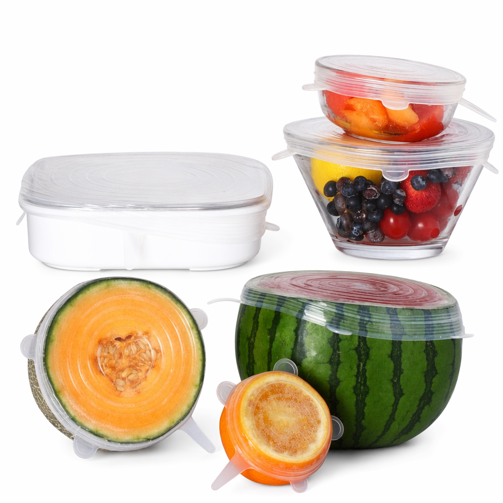 Silicone Cover Set for Food Storage (6 Pieces) Default