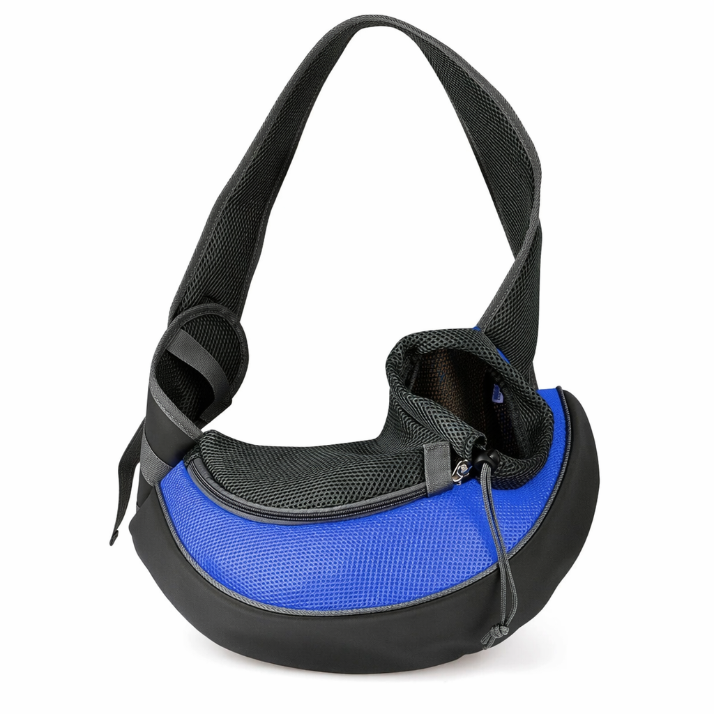 Travel Shoulder Bag for Small Dogs or Cats Blue