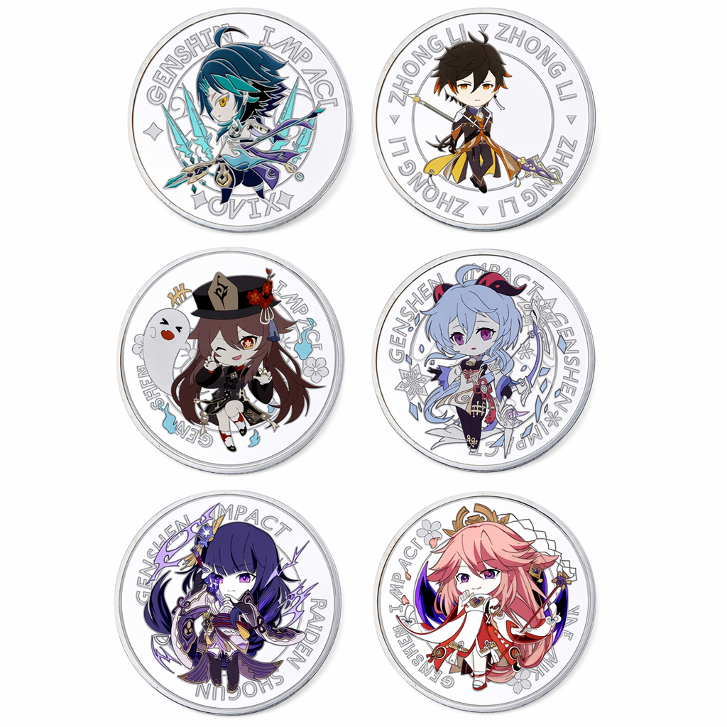 Genshin Impact Collectible Coins with Case Childe