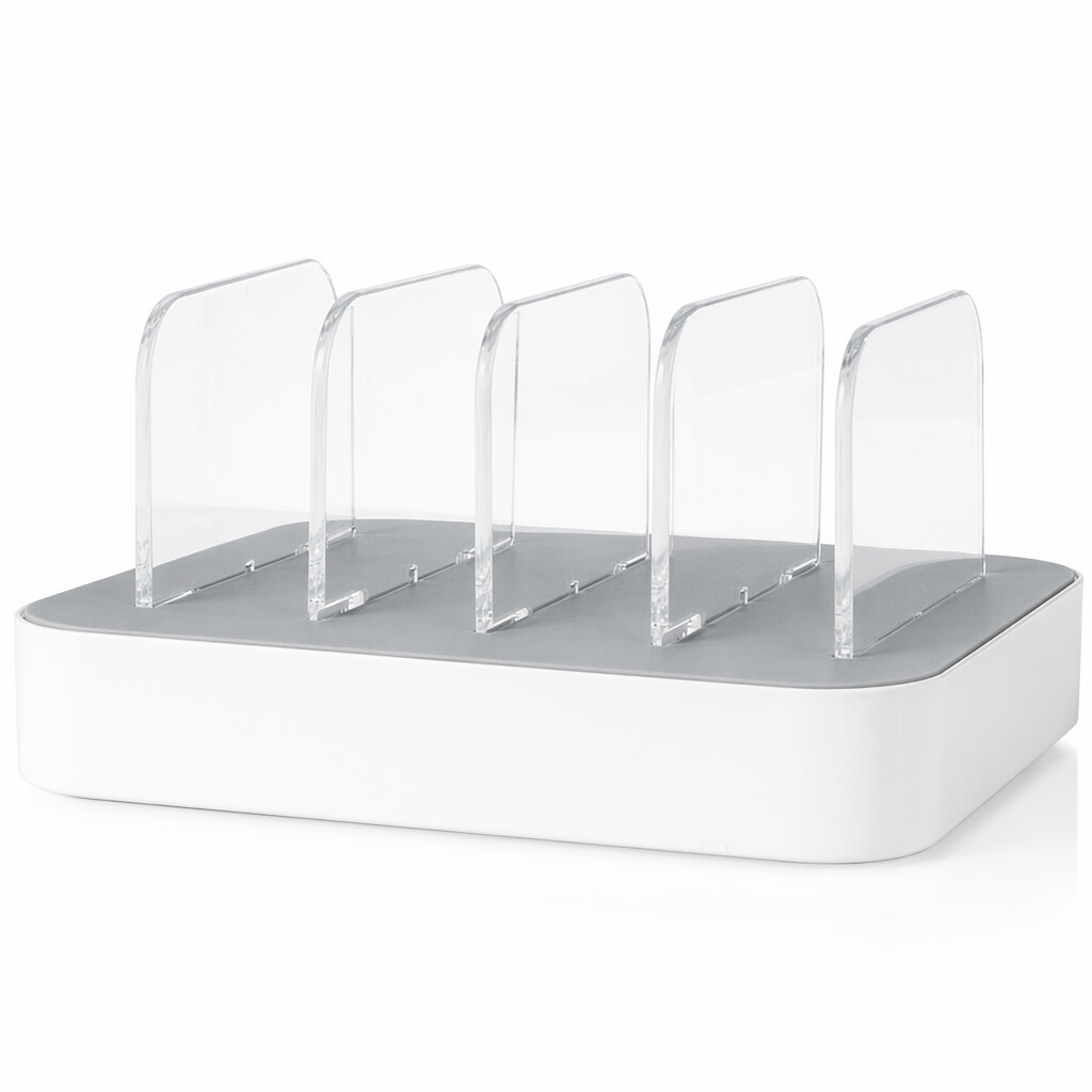 3-Port Fast Charge USB Phone Charger White