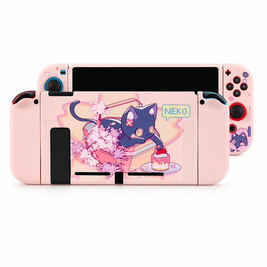 Cat Switch OLED Shell Cases - Pink Default