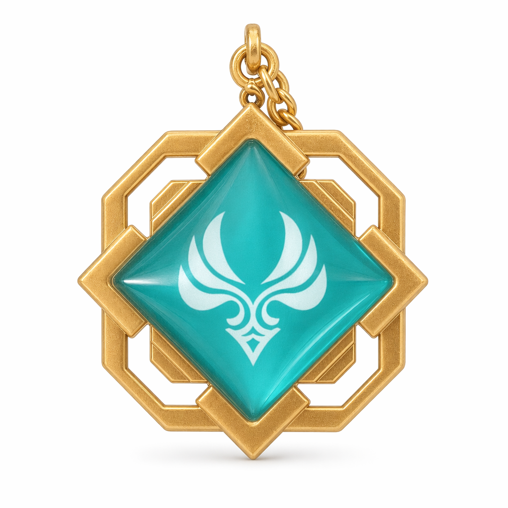Liyue Vision Key Chain: Genshin Impact Anemo