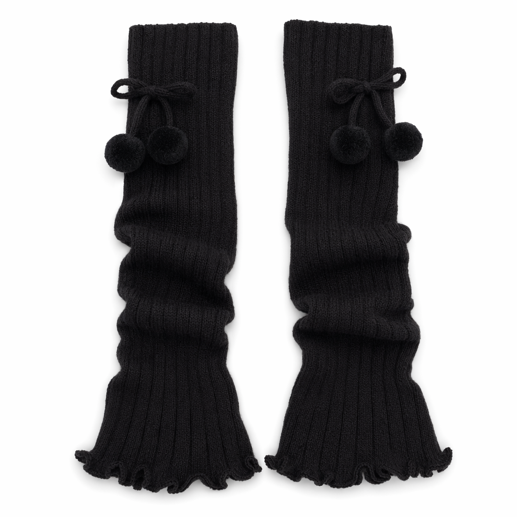 Feminine Leg Cozies Black Ball