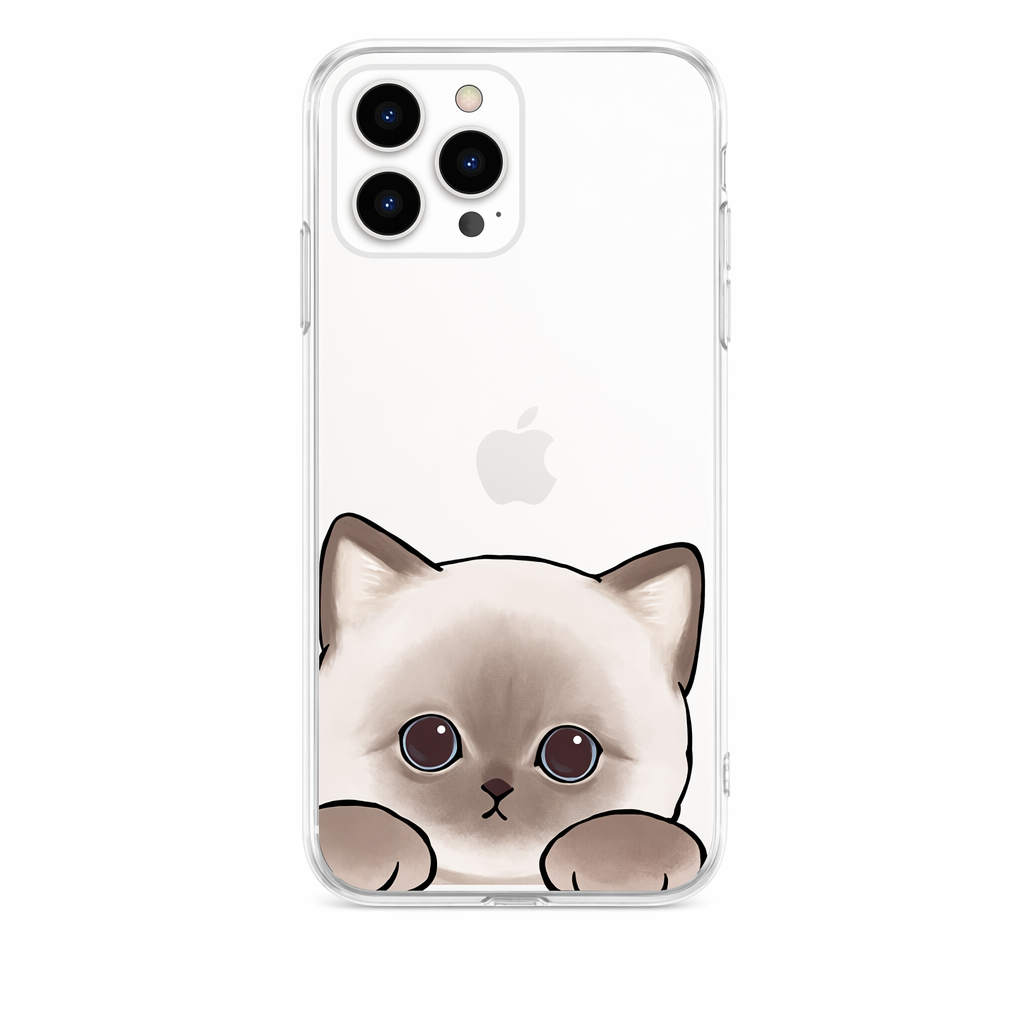Cute Cat iPhone Case with Protection D