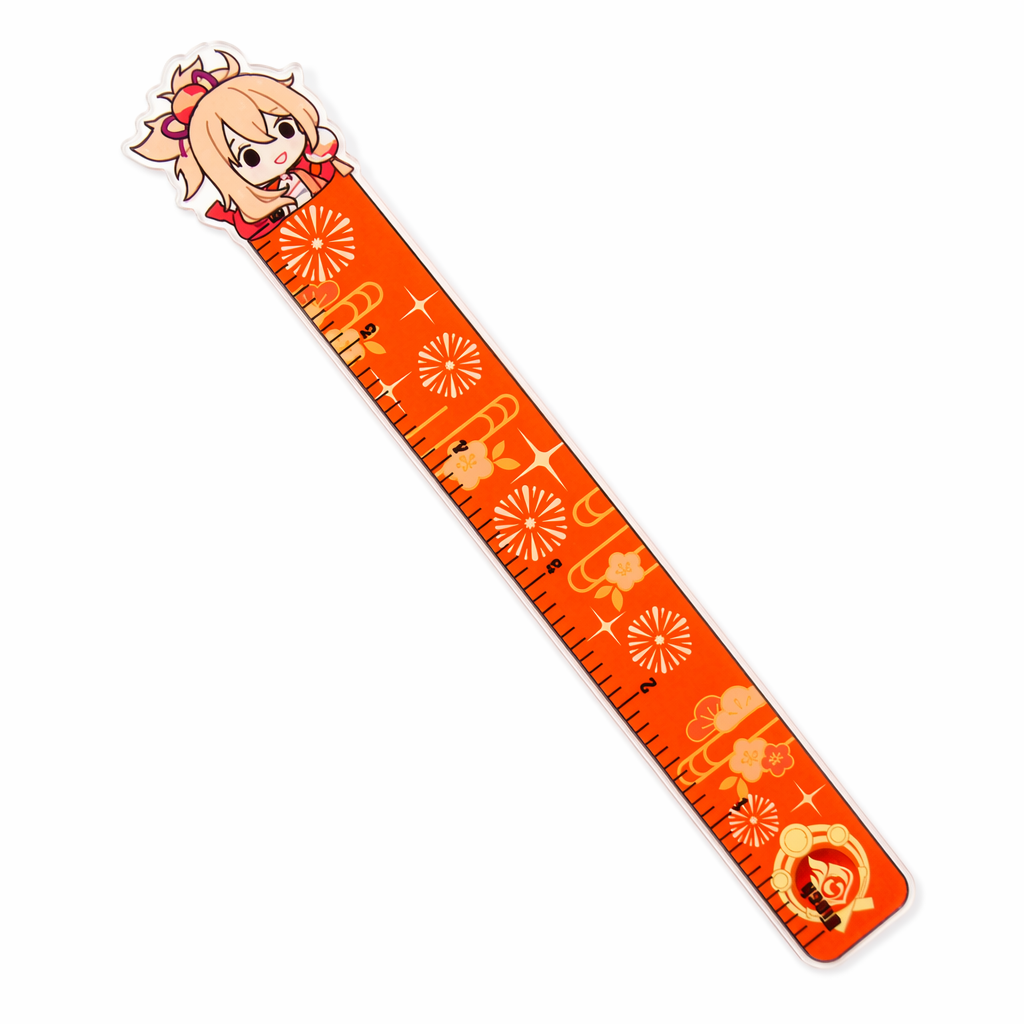 Genshin Impact Acrylic Rulers with Character Designs Yoimiya