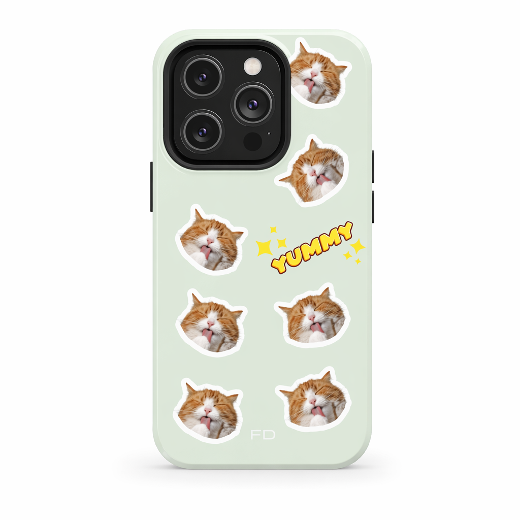 Yummy Feline Durable iPhone Case with Wireless Charging Default