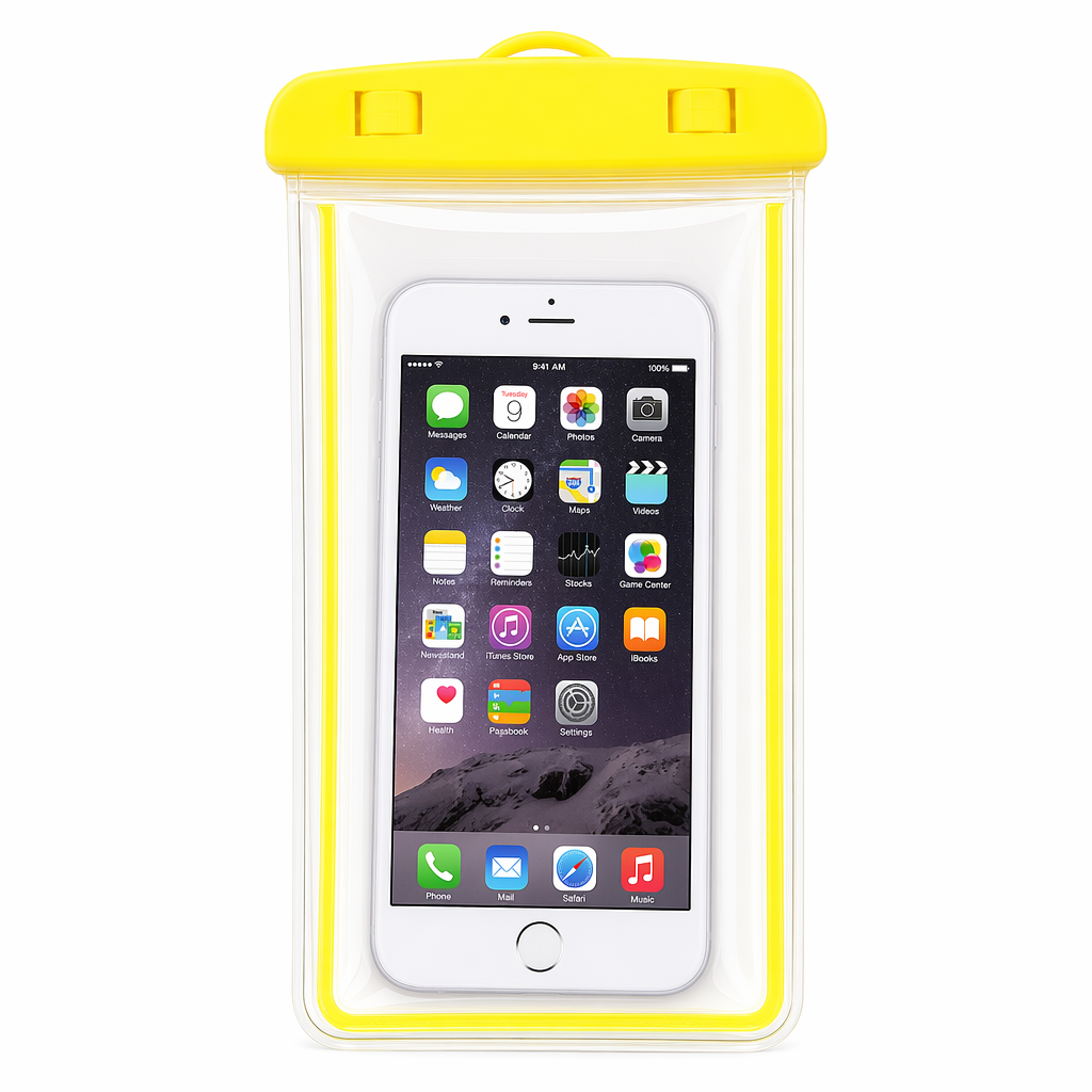 Waterproof Phone Bag for Swimming Yellow