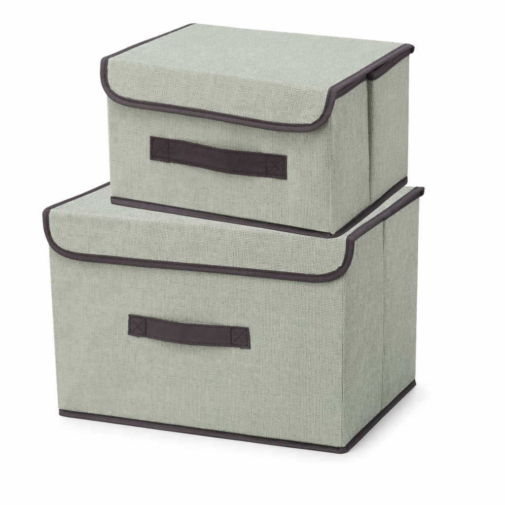 2-Pack Versatile Storage Containers Green