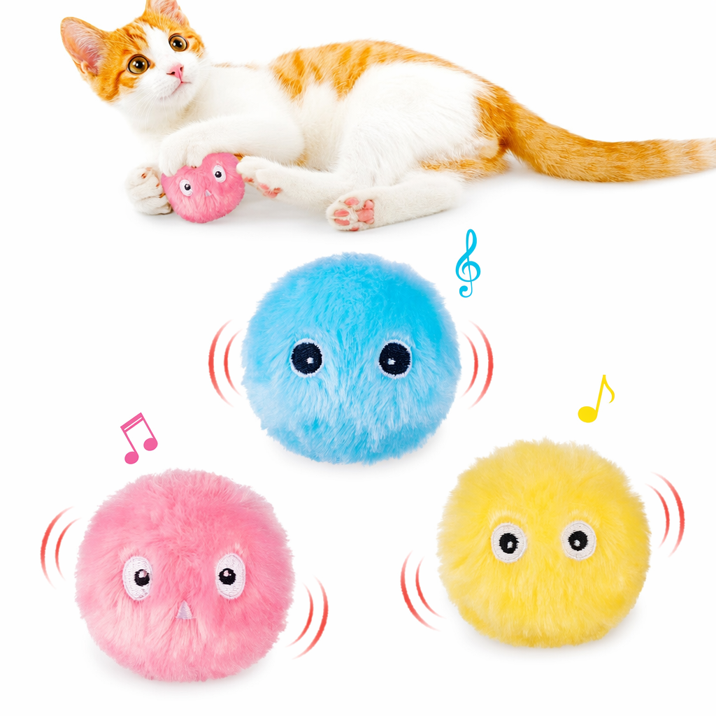 Engaging Soft Ball Toy for Furry Companions Blue