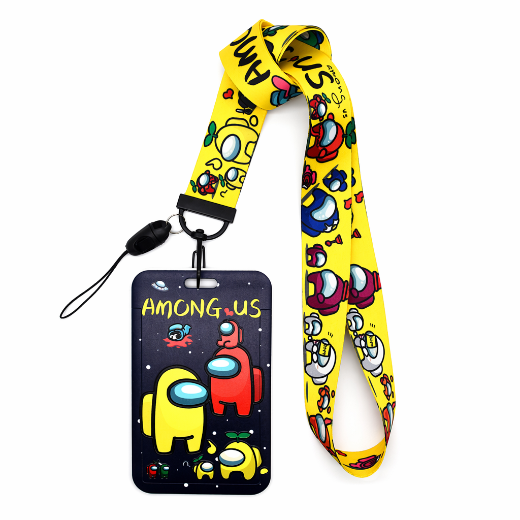 Astronaut Badge Holder with Lanyard Yellow