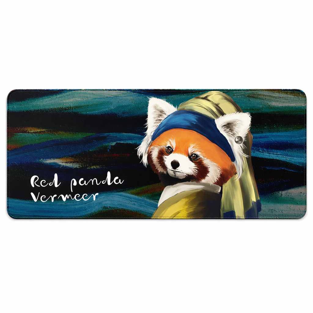 Red Panda Mouse Pad with Art C