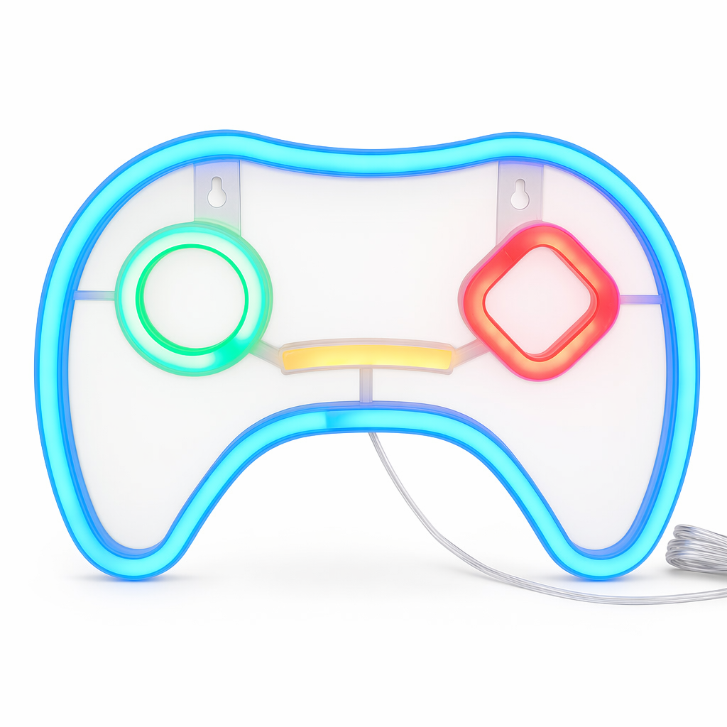 Game Controller Neon Sign - Gaming Ambiance B