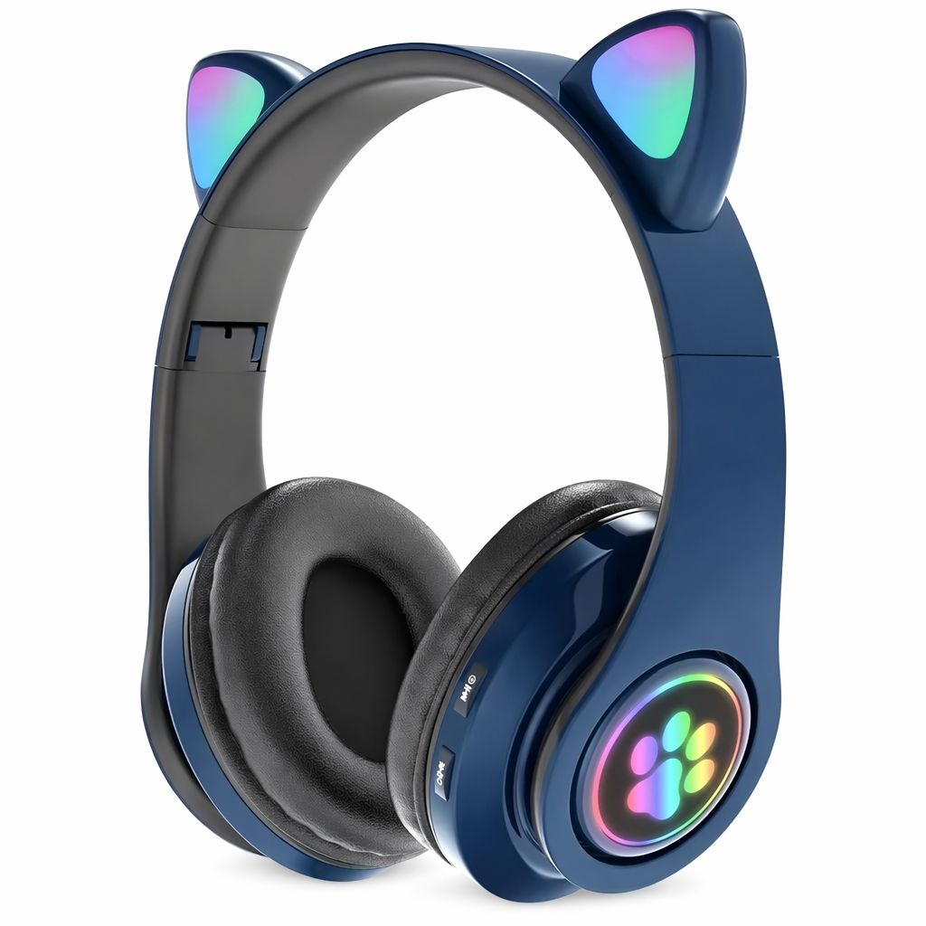 Kitty Bluetooth Headset: Colors, HiFi, Mic Navy Blue