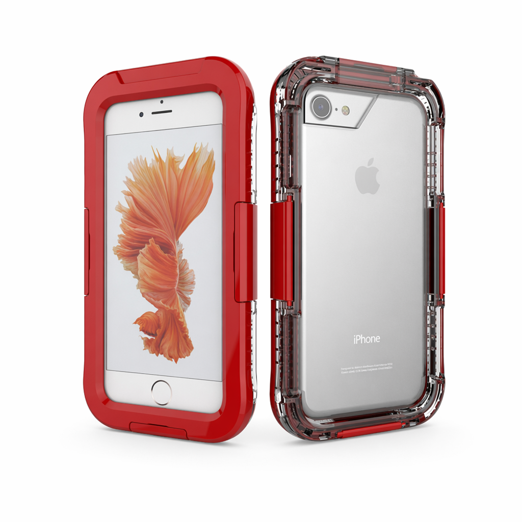 Water-Resistant Durable Protective Cover for iPhone 7, 7 Plus, 8, 8 Plus Red
