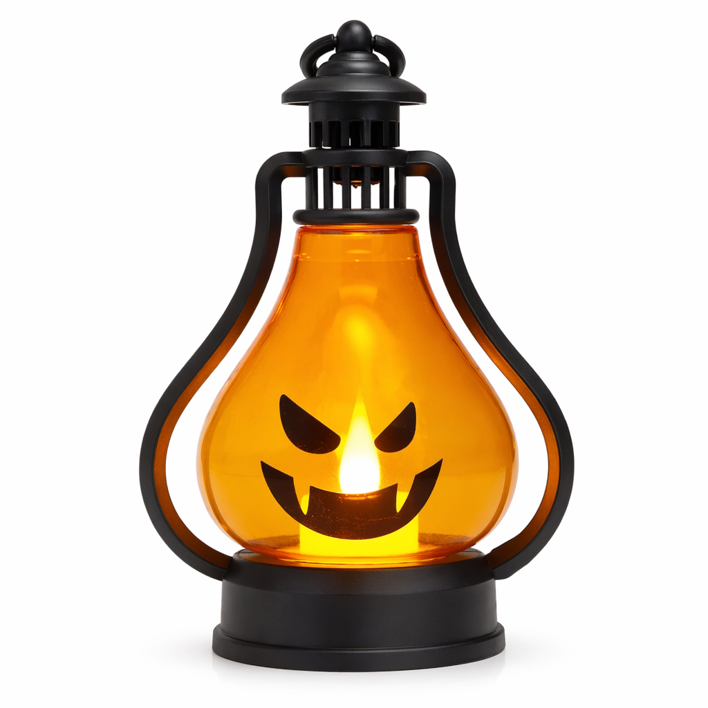 Portable LED Pumpkin Lantern for Halloween Festivities C