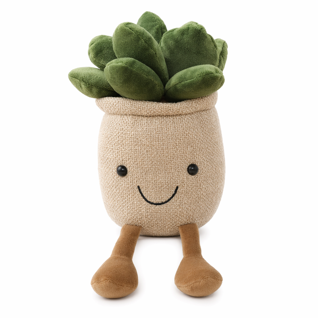 Succulent Plushy - Low Maintenance Desk Companion Neutral