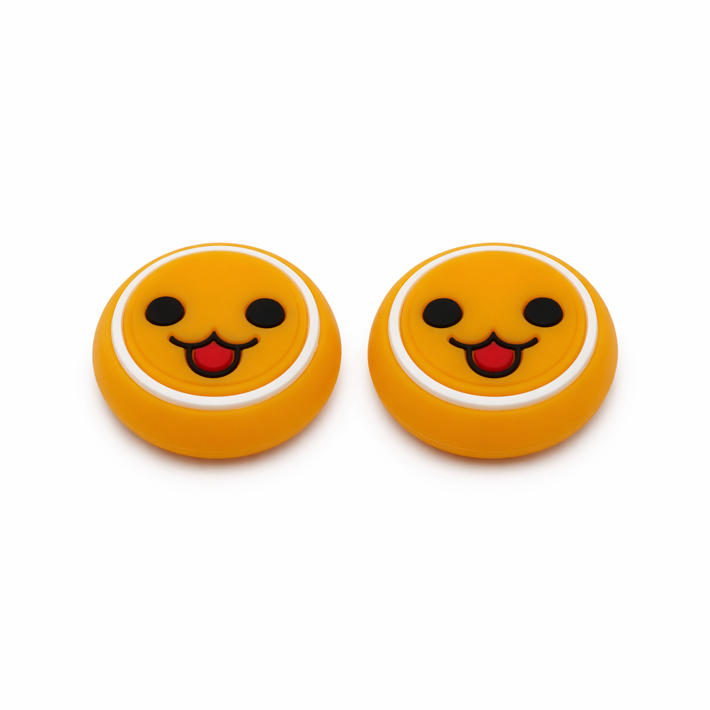 Taiko-inspired Joystick Caps for Gaming Controllers Orange