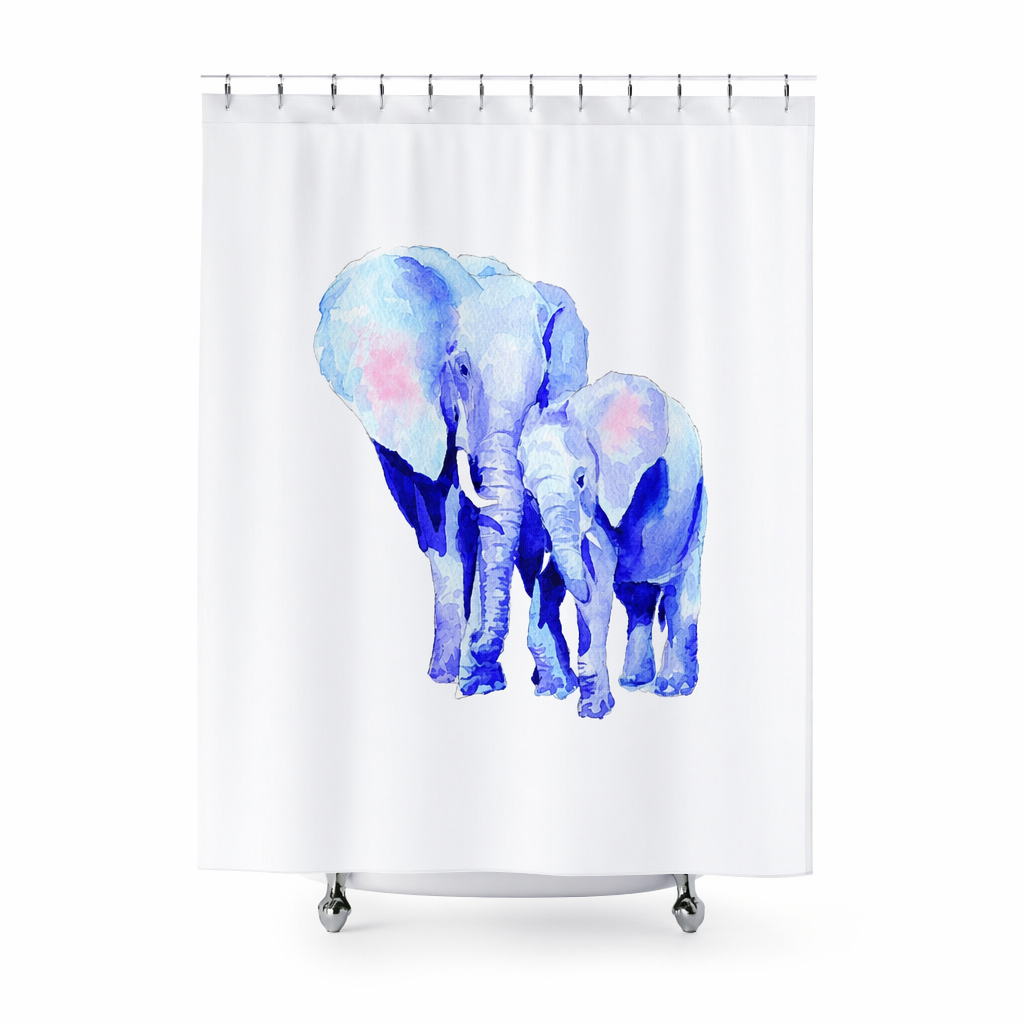 Elephant Shower Curtains for a Fortunate Mother and Baby Home Decor Default