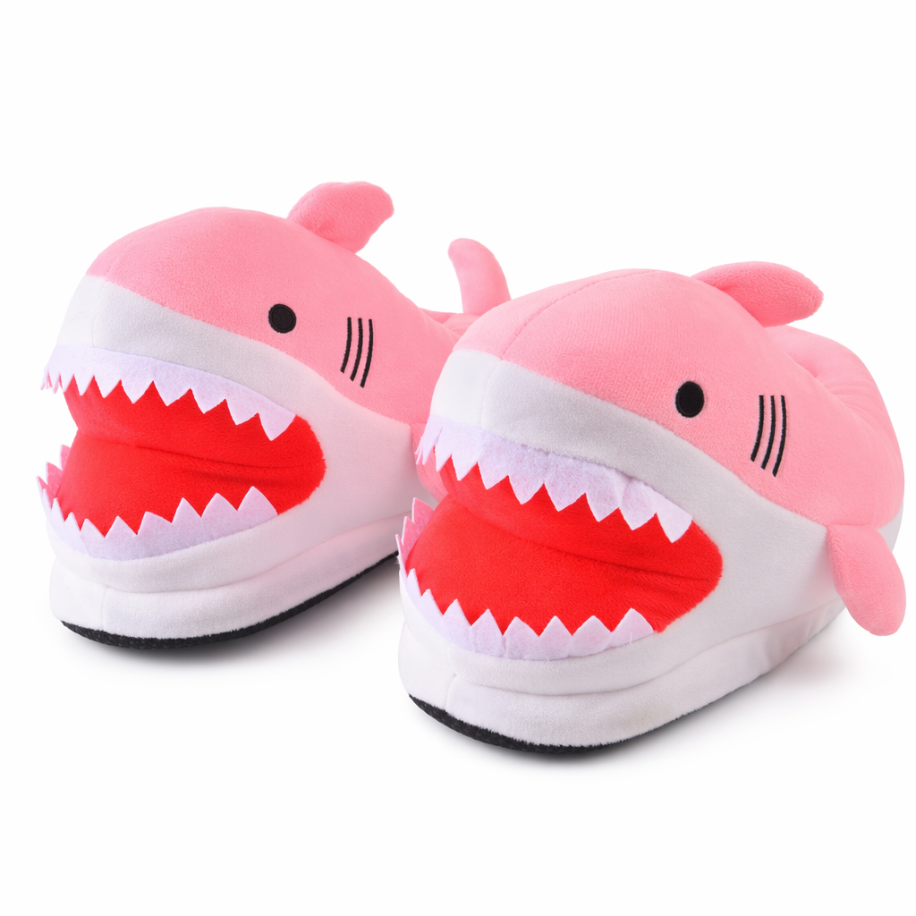 Shark Plush Slippers: Cute and Comfy! Default