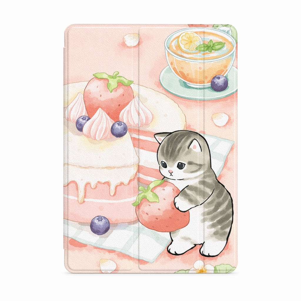 Cute Kawaii iPad Cases with Shockproof Protection Pink