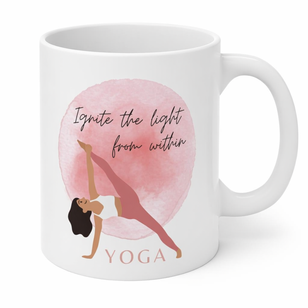 Light Up Your Yoga Journey Mug Default