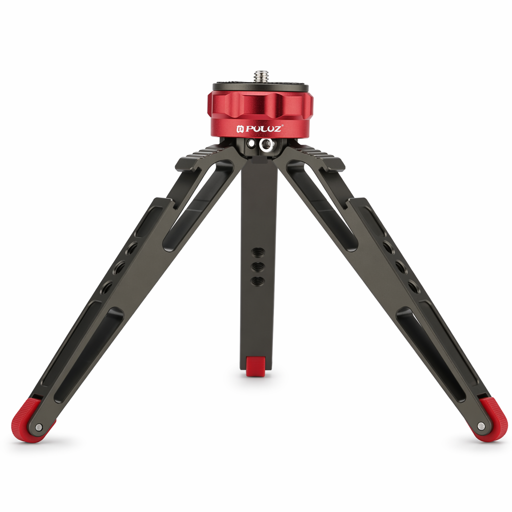 PULUZ Vlogging Tripod with Cold Shoe: Lightweight, Sturdy, Adjustable Default