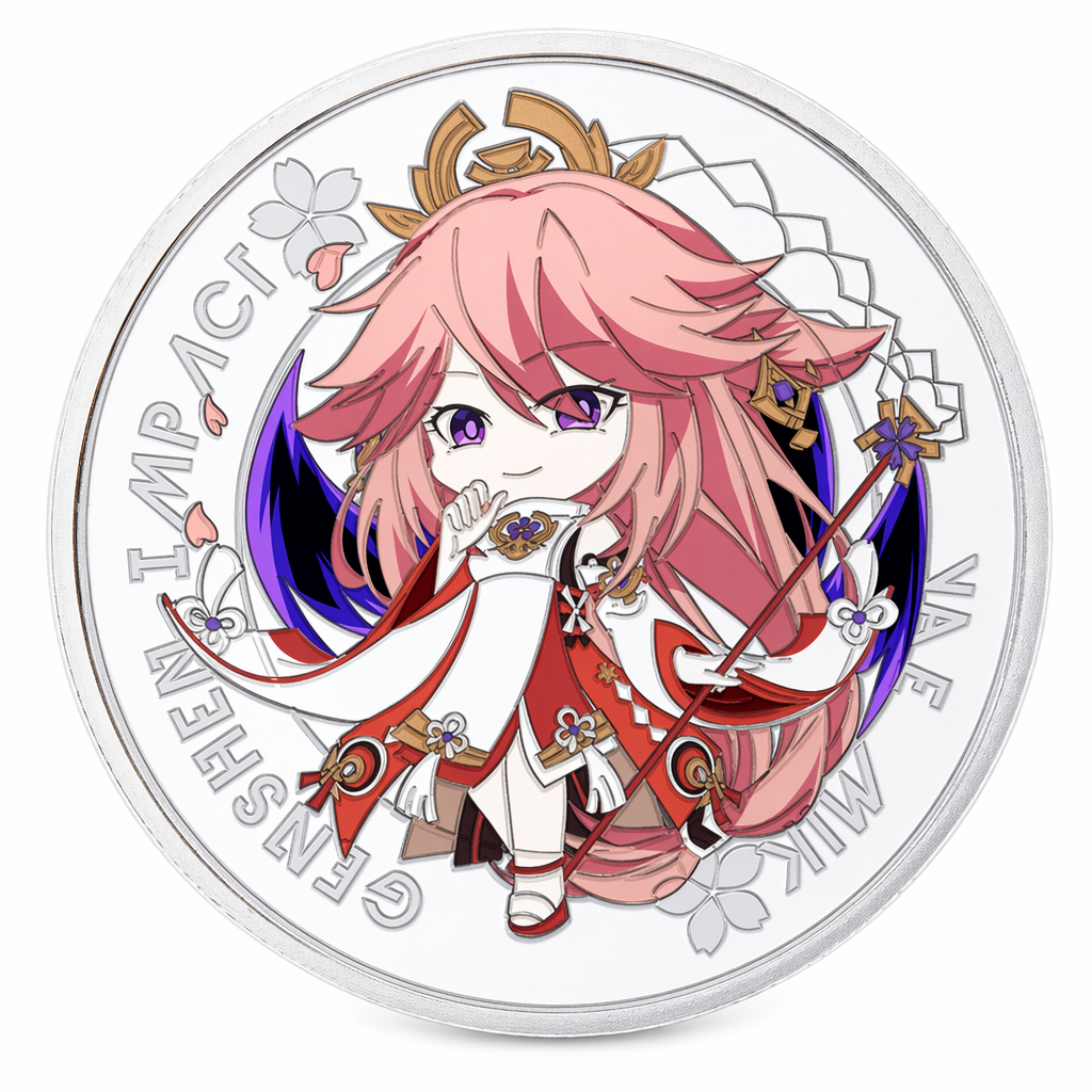Genshin Impact Collectible Coins with Case Yae Miko
