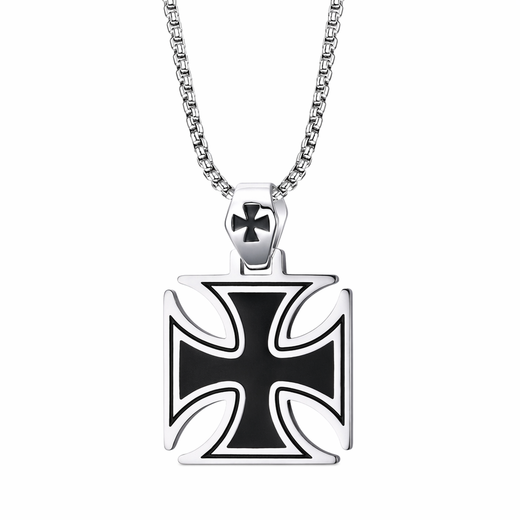 Cross Charm Pendant for Necklace Black
