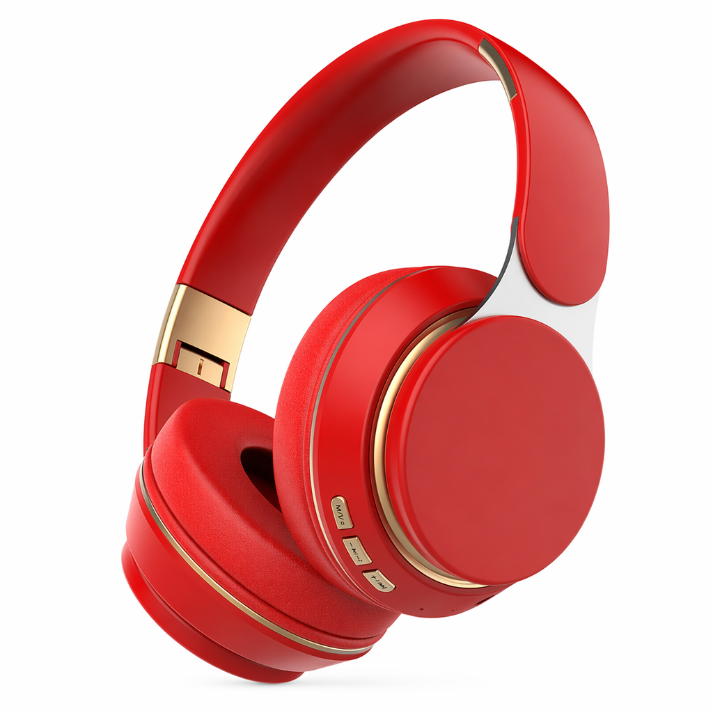 Wireless Gaming Headset with TF card slot - Dragon Edition Red