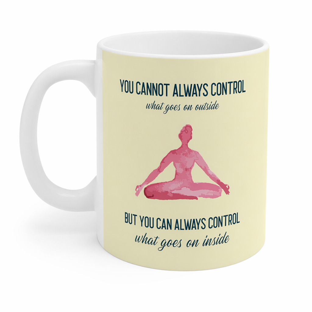 Control What Happens Within: Empowering Yoga Mug Default