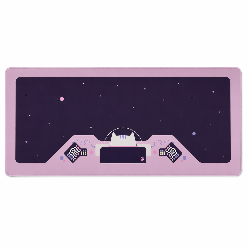 Cat Astronaut Large Gaming Mouse Pad C