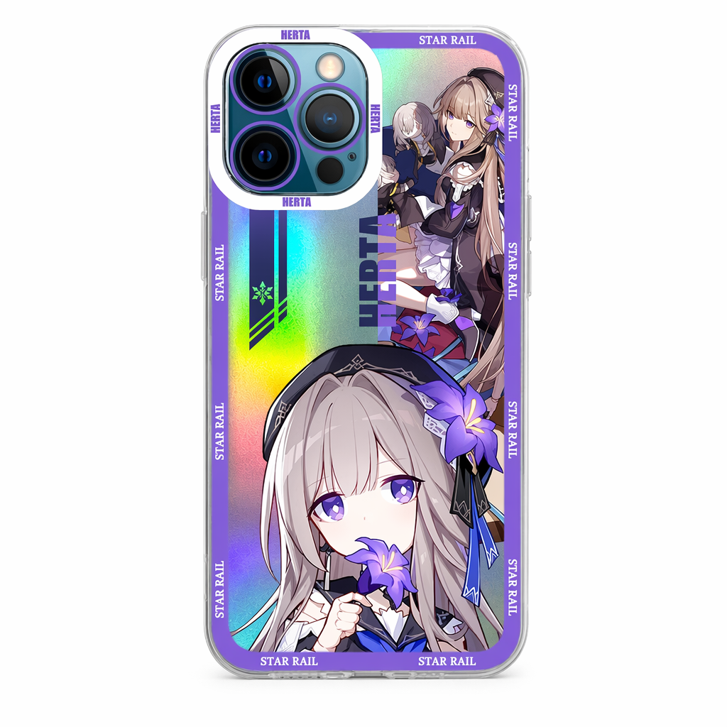 Holographic Honkai Star Rail iPhone Cases Herta