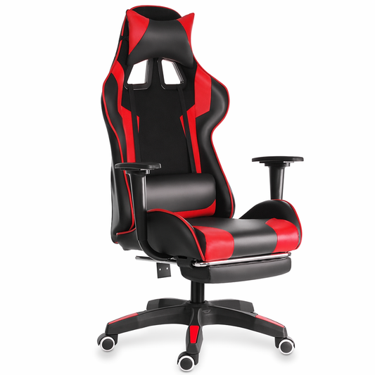 Vegan Leather Gaming Chair - Ninja Dragon Edition Red