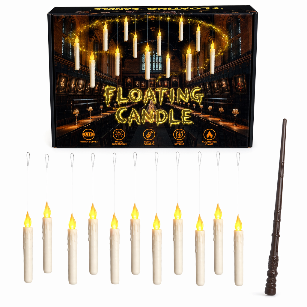 Floating Halloween Party Candles with a Whimsical Twist Default