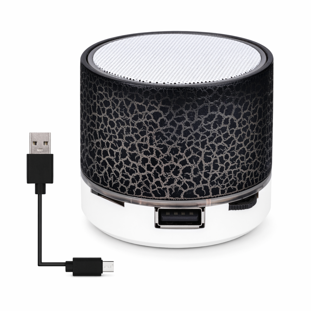 LED Mini Bluetooth Speaker - Portal Edition Black